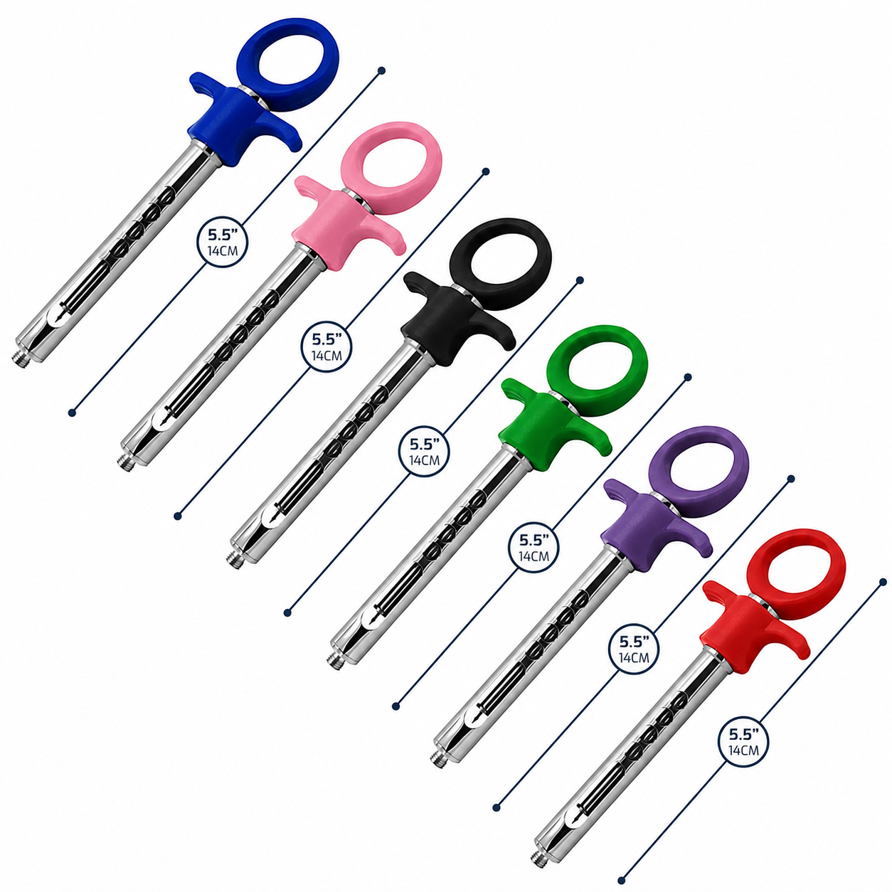 Aspirating Dental Anesthetic Syringe 1.8 mL with Plastic Handle
