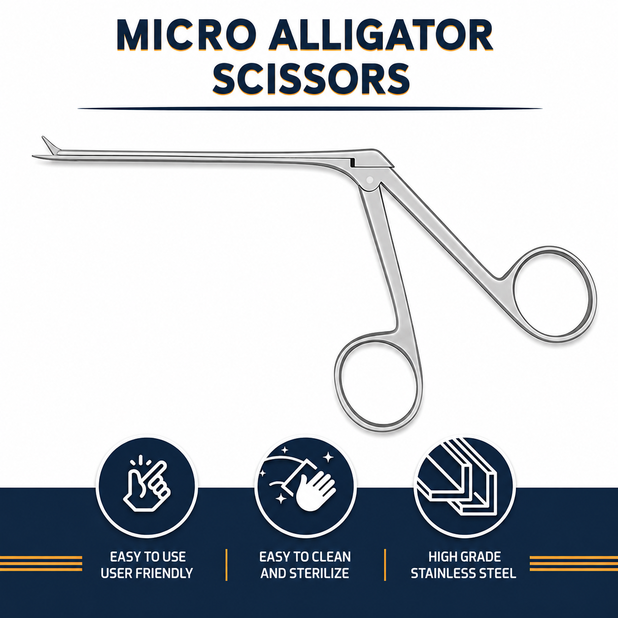 Bellucci Micro Ear Scissors 3.5 Inch Straight Sharp Sharp 5mm Blades