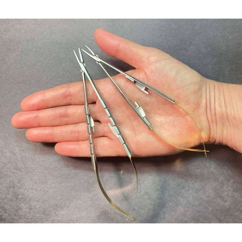Castro Needle Holder Spring Lock Castroviejo surgical instrument