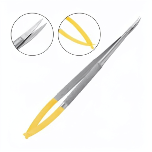 Castroviejo scissors made from medical-grade stainless steel for ophthalmic and microsurgical procedures