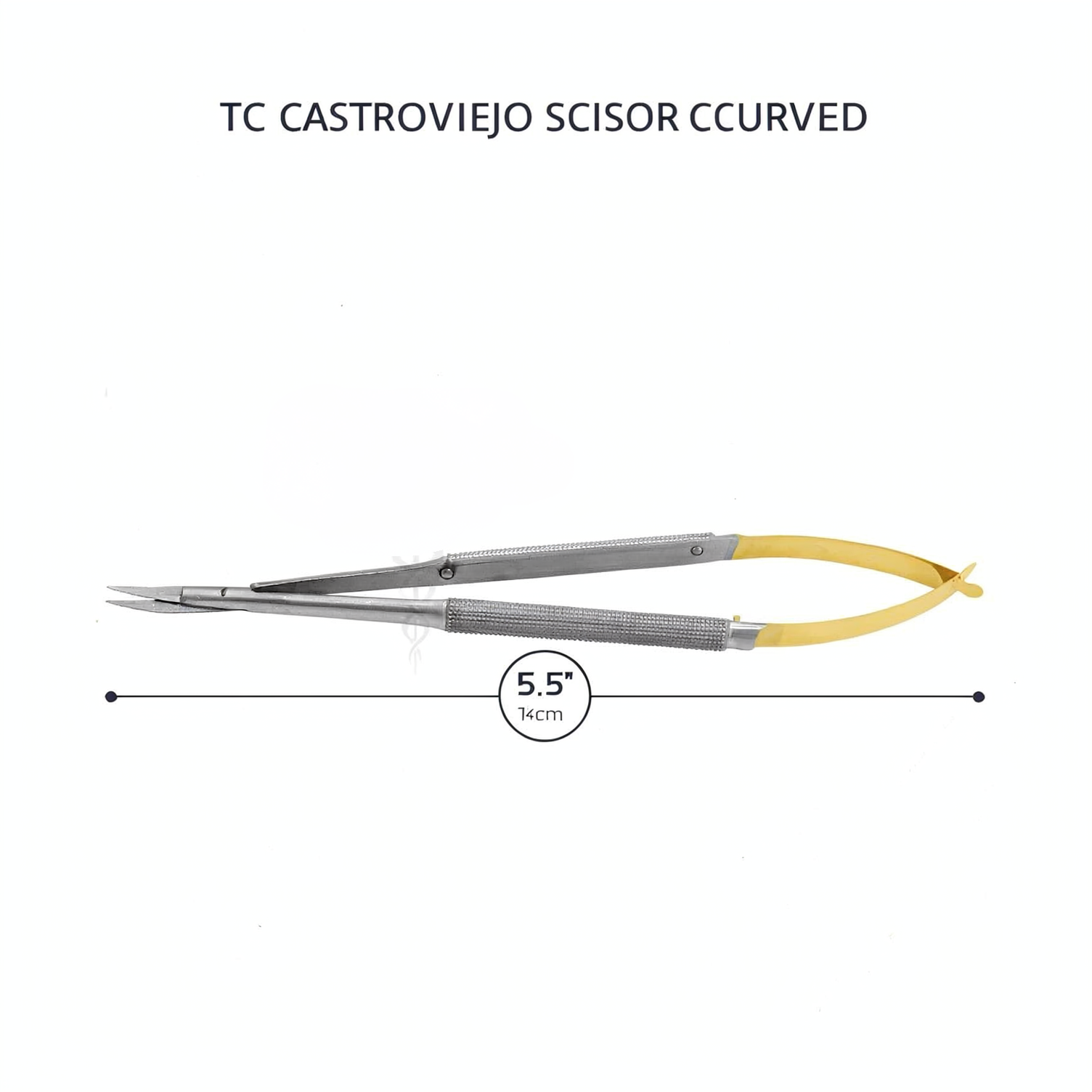Castroviejo scissors made from medical-grade stainless steel for ophthalmic and microsurgical procedures