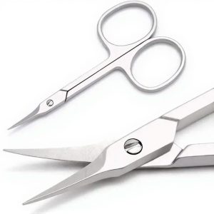 Cuticle scissors made from medical-grade stainless steel for precise nail and cuticle trimming