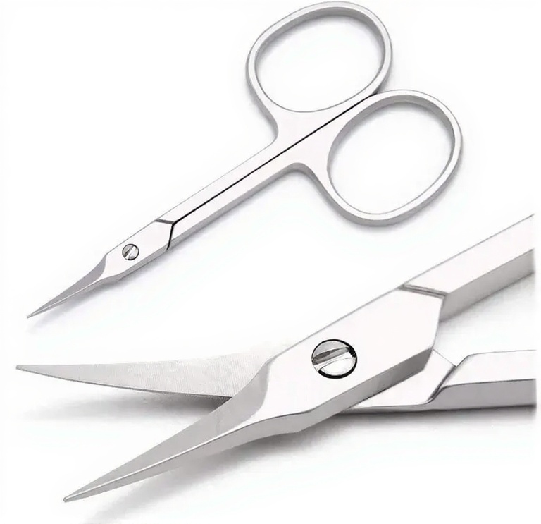 Cuticle scissors made from medical-grade stainless steel for precise nail and cuticle trimming