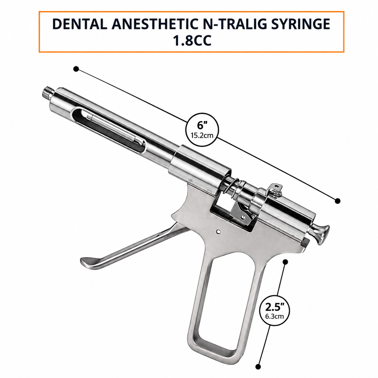 Dental Anesthetic N-Tralig Intraligament Syringe 1.8cc