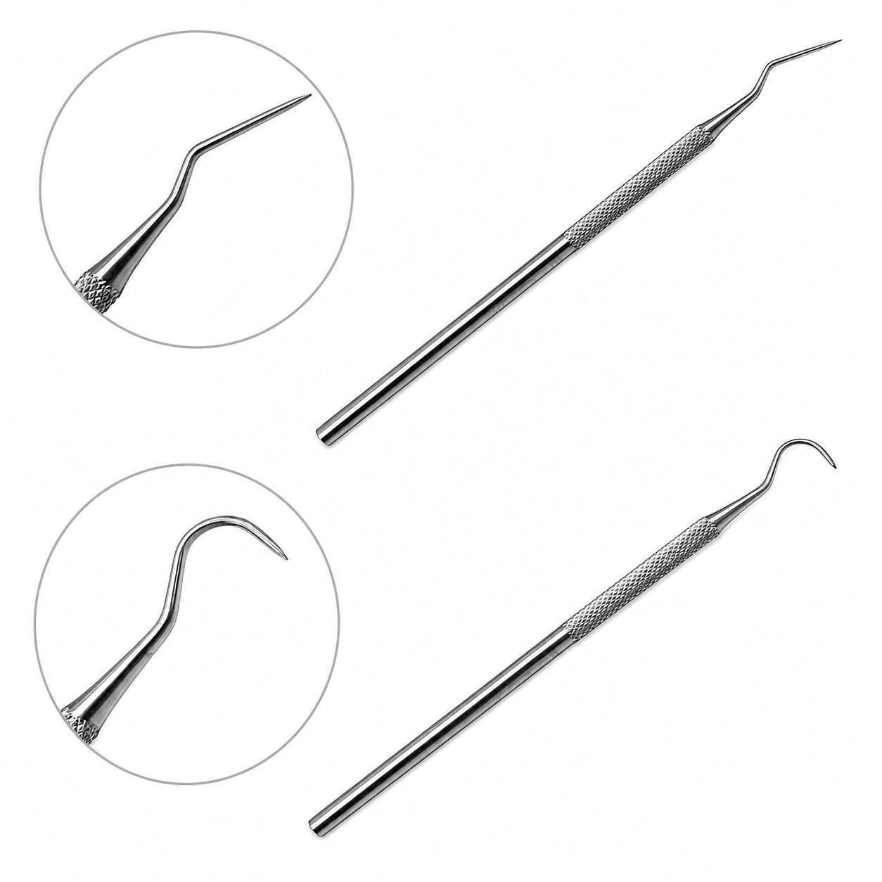Dental Explorer Micro Diagnostic Probes Kit Single Ended