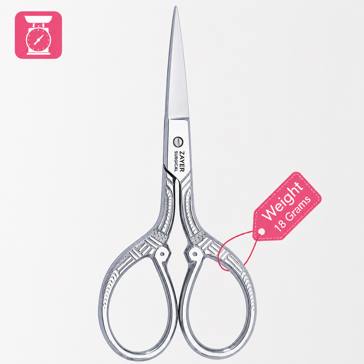 Stainless Steel Precision Eyebrow Scissor