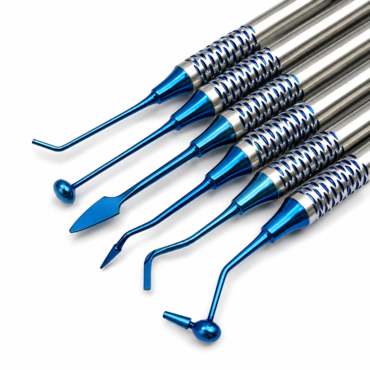 Filling Instrument Set of 6 stainless steel dental composite restorative kit