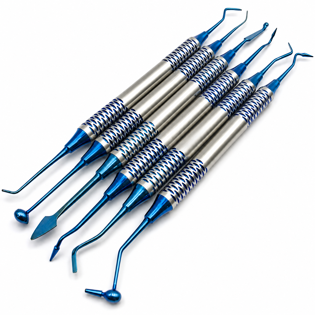 Filling Instrument Set of 6 stainless steel dental composite restorative kit
