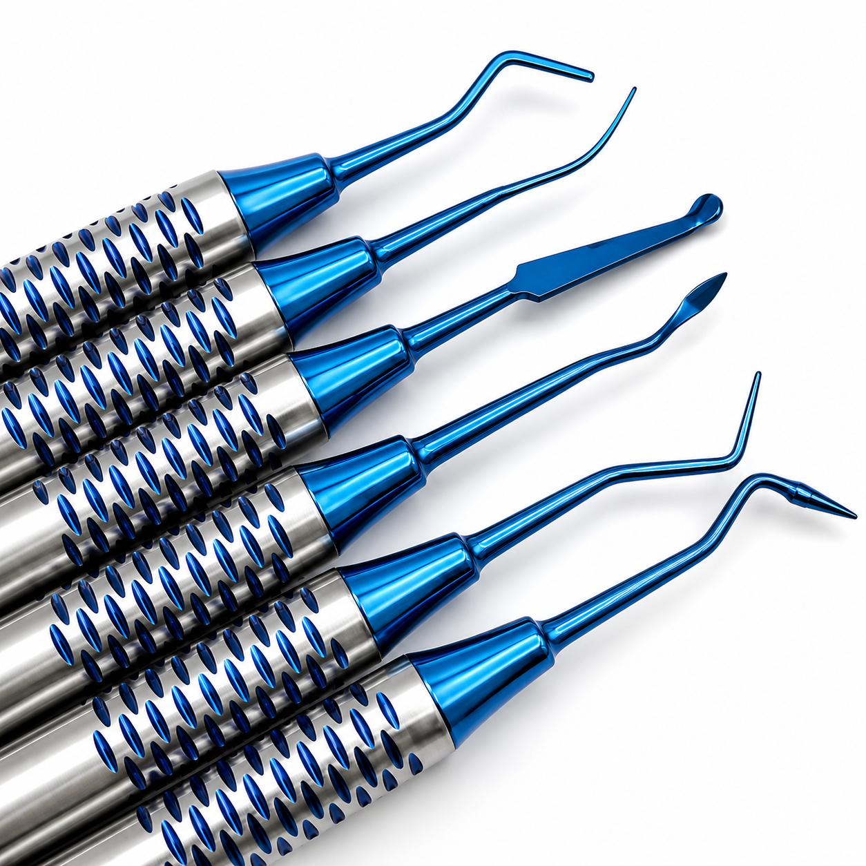 Filling Instrument Set of 6 stainless steel dental composite restorative kit