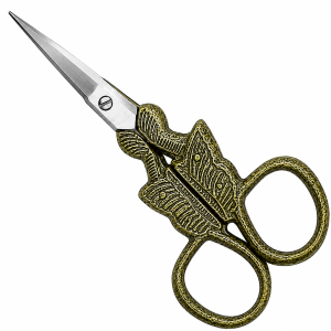 Vintage Decorative Embroidery Scissors with Ornamental Handle
