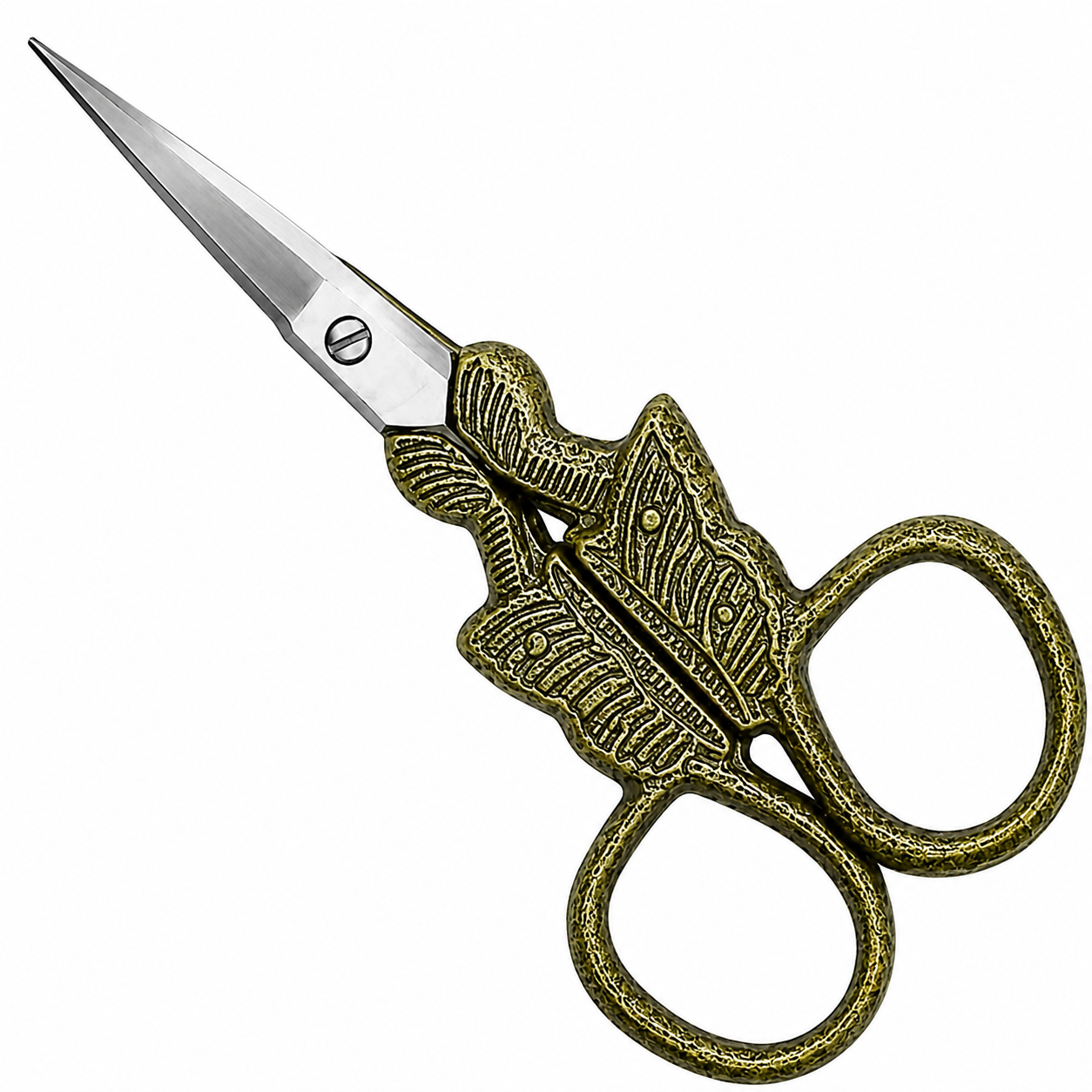 Vintage Decorative Embroidery Scissors with Ornamental Handle