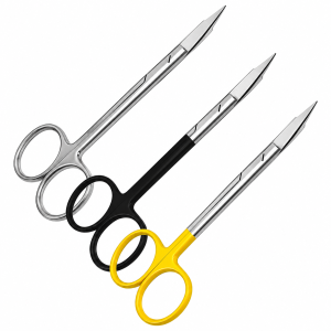 3 Pcs Goldman-Fox Gum Scissors Curved 5 inch stainless steel dental surgical instrument set