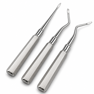 3 Heidbrink Root Tip Elevators Set Straight Left Right Angled
