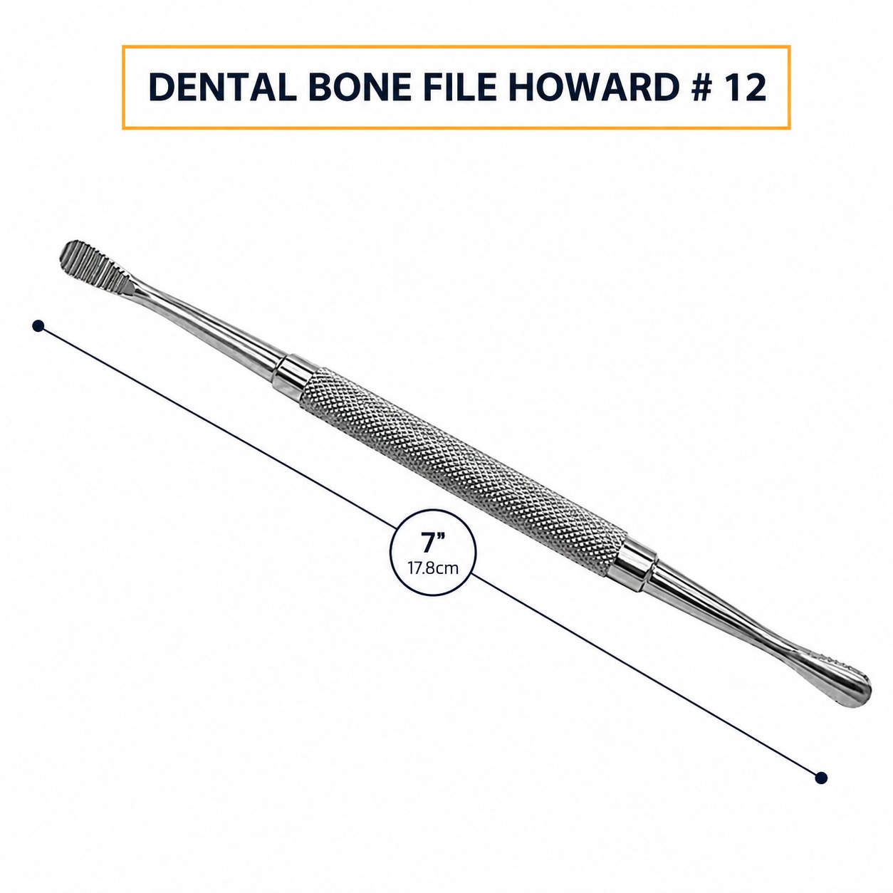 Howard Bone File #12 Double Ended Dental Instrument