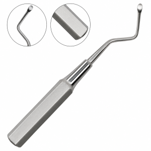 Molt Bone Curette made from medical-grade stainless steel for dental and orthopedic surgery