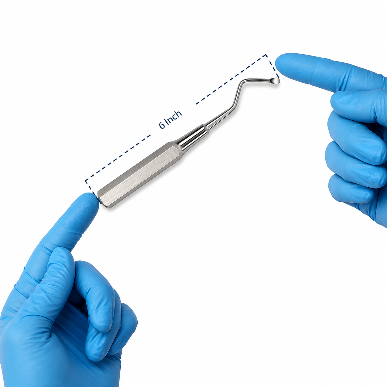 Molt Bone Curette made from medical-grade stainless steel for dental and orthopedic surgery