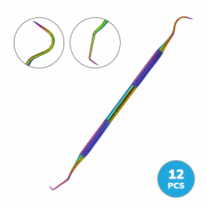 Rainbow Color Dental Explorer Probe #5 Double Ended