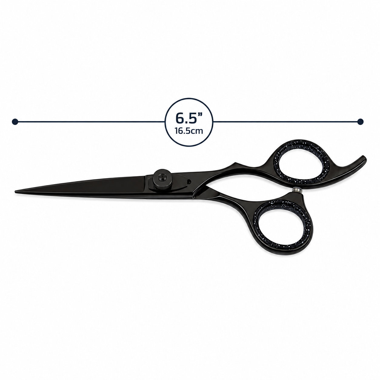 6.5 Inch Black Professional Razor Edge Hair Scissors