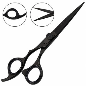 6.5 Inch Black Professional Razor Edge Hair Scissors