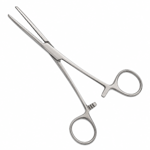 Rochester Pean Forceps stainless steel surgical instrument for tissue grasping and hemostatic clamping.