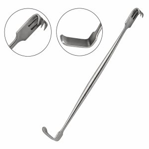 Senn Miller Retractor stainless steel surgical instrument.