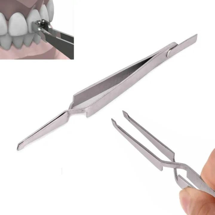 Dental Direct Bracket Holder serrated orthodontic bonding tweezers
