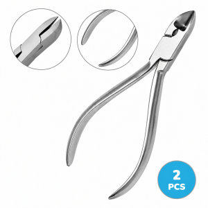 Hard Wire Cutter Set Straight Tips Orthodontic Pliers